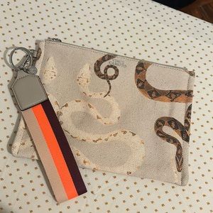 Vince Camuto Snake Clutch